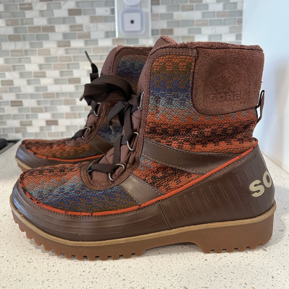 Sorel Women’s Lace Up Lined Ankle Lace Up Boots Size US 10/ EU 41